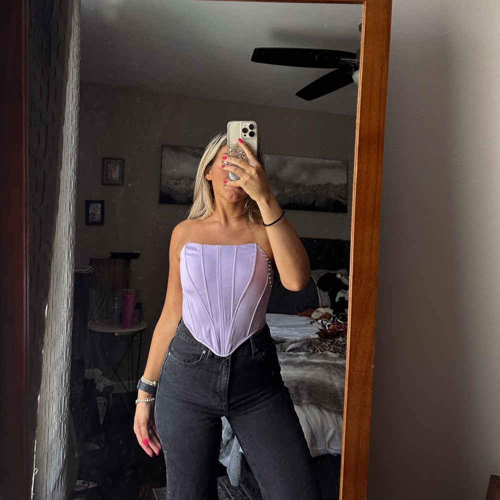 Missguided Lilac Corset Tall